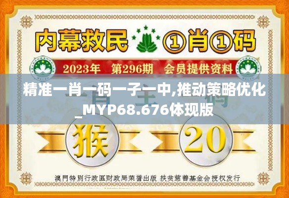 精准一肖一码一子一中,推动策略优化_MYP68.676体现版