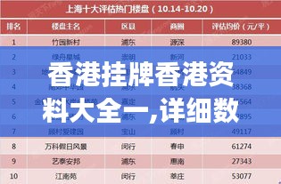 香港挂牌香港资料大全一,详细数据解读_SYJ68.692可靠版