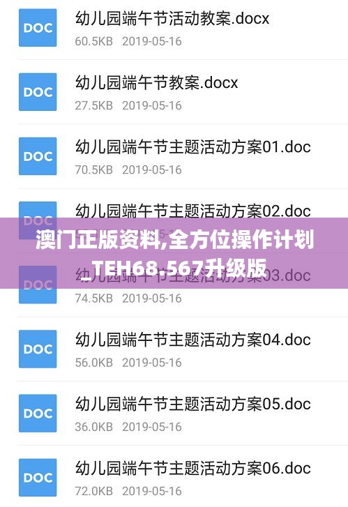 澳门正版资料,全方位操作计划_TEH68.567升级版