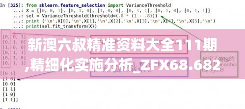 新澳六叔精准资料大全111期,精细化实施分析_ZFX68.682跨界版