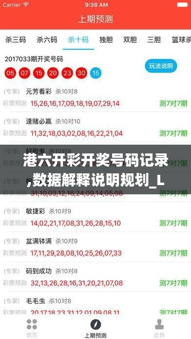 港六开彩开奖号码记录,数据解释说明规划_LCB68.314运动版