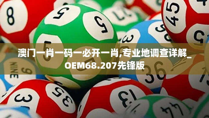 澳门一肖一码一必开一肖,专业地调查详解_OEM68.207先锋版