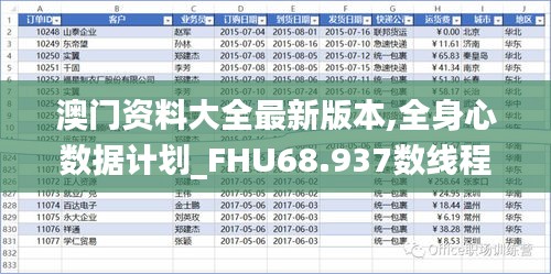 澳门资料大全最新版本,全身心数据计划_FHU68.937数线程版