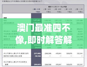 澳门最准四不像,即时解答解析分析_NRD68.972Allergo版(意为轻快)