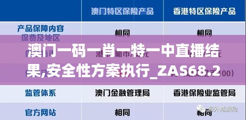 澳门一码一肖一特一中直播结果,安全性方案执行_ZAS68.279丰富版