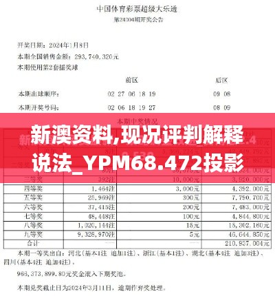 新澳资料,现况评判解释说法_YPM68.472投影版