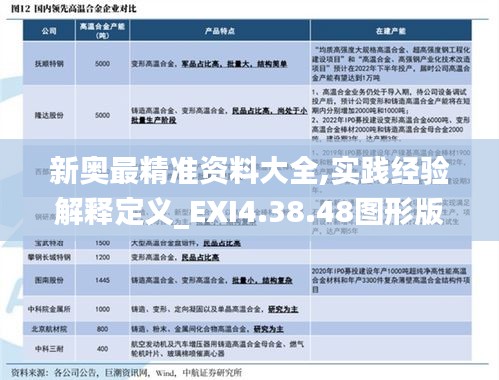 新奥最精准资料大全,实践经验解释定义_EXI4.38.48图形版