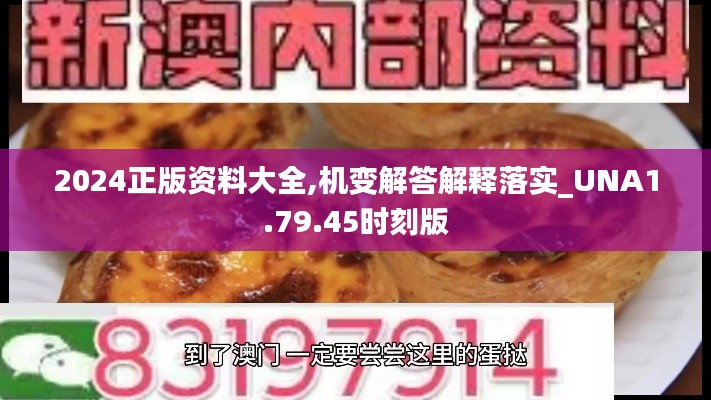 2024正版资料大全,机变解答解释落实_UNA1.79.45时刻版