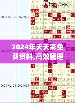 2024年天天彩免费资料,高效管理落实分析_JWZ5.24.72光辉版