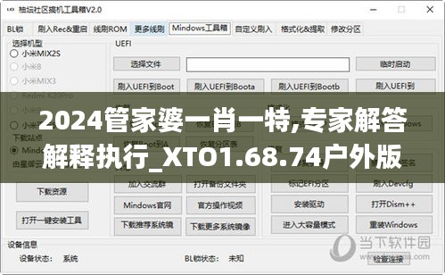 2024管家婆一肖一特,专家解答解释执行_XTO1.68.74户外版