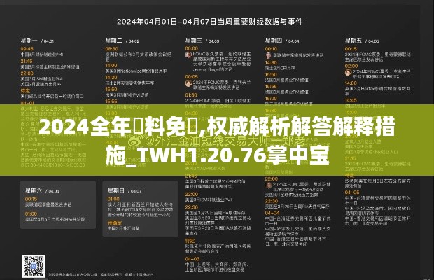 2024全年資料免費,权威解析解答解释措施_TWH1.20.76掌中宝