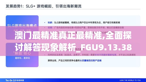 澳门最精准真正最精准,全面探讨解答现象解析_FGU9.13.38荣耀版