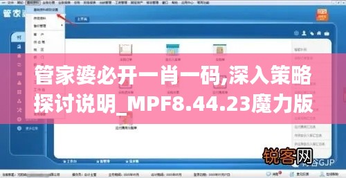 管家婆必开一肖一码,深入策略探讨说明_MPF8.44.23魔力版