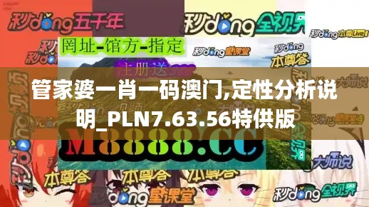 管家婆一肖一码澳门,定性分析说明_PLN7.63.56特供版