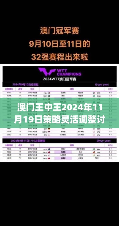 澳门王中王2024年11月19日策略灵活调整讨论_EEJ9.49.72传达版