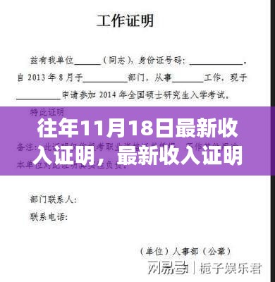 十一月十八日最新收入证明的重要性及其影响深度解析