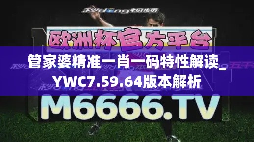 管家婆精准一肖一码特性解读_YWC7.59.64版本解析