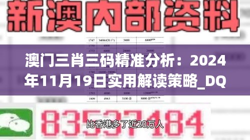 澳门三肖三码精准分析：2024年11月19日实用解读策略_DQY4.78.39旗舰版