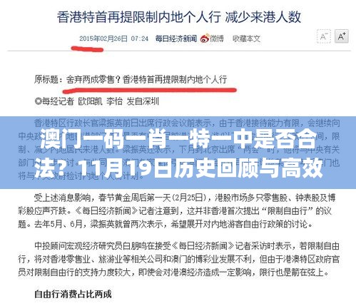 澳门一码一肖一特一中是否合法？11月19日历史回顾与高效评估指南_MNQ8.20.28新版