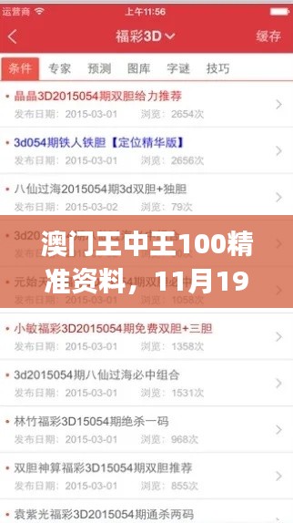 澳门王中王100精准资料，11月19日专家建议及解答步骤_ISD8.11.97知识版