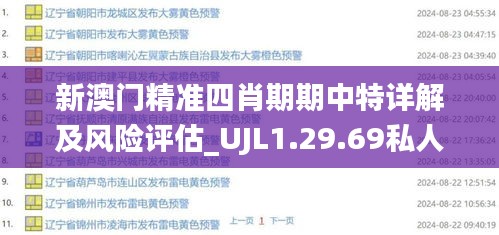 新澳门精准四肖期期中特详解及风险评估_UJL1.29.69私人版