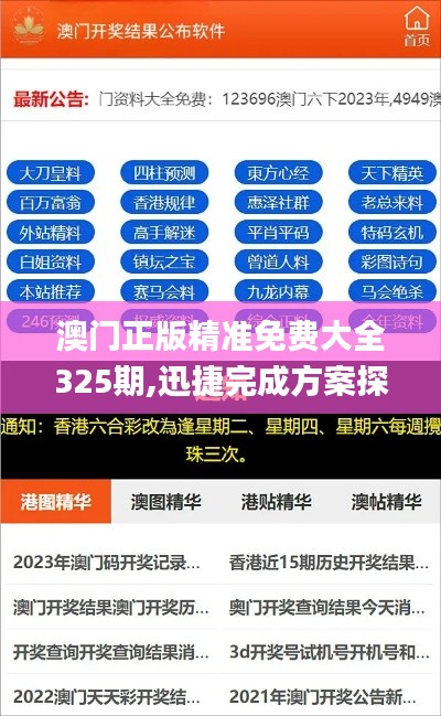 澳门正版精准免费大全325期,迅捷完成方案探讨_YUJ1.15.43挑战版