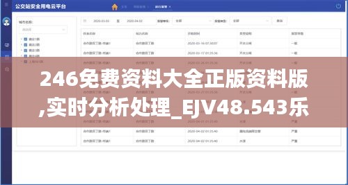 246免费资料大全正版资料版,实时分析处理_EJV48.543乐享版