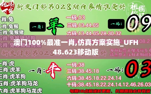 澳门100%最准一肖,仿真方案实施_UFH48.623移动版