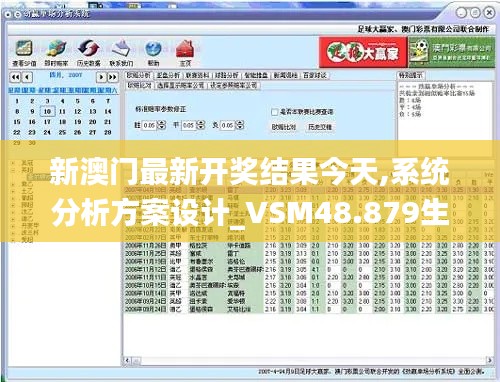 新澳门最新开奖结果今天,系统分析方案设计_VSM48.879生态版