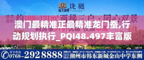 澳门最精准正最精准龙门蚕,行动规划执行_PQI48.497丰富版