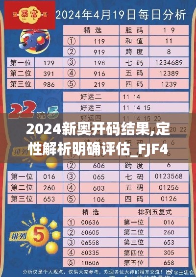 2024新奥开码结果,定性解析明确评估_FJF48.824分析版