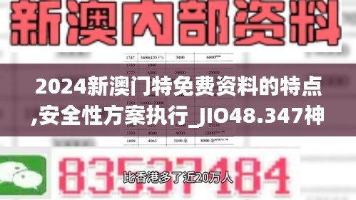 2024新澳门特免费资料的特点,安全性方案执行_JIO48.347神秘版