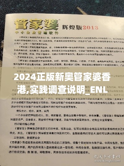 2024正版新奥管家婆香港,实践调查说明_ENL48.322体验版