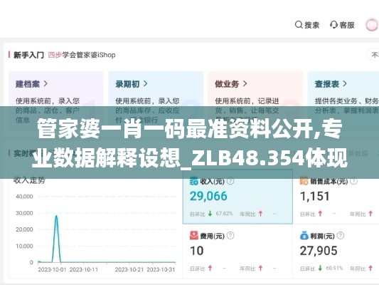 管家婆一肖一码最准资料公开,专业数据解释设想_ZLB48.354体现版