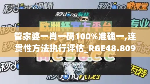 管家婆一肖一码100%准确一,连贯性方法执行评估_RGE48.809智慧版