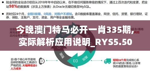 今晚澳门特马必开一肖335期,实际解析应用说明_RYS5.50