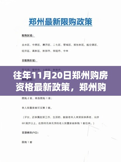 郑州购房资格最新政策解读，以最新更新为重点的解读与分析（往年11月20日）