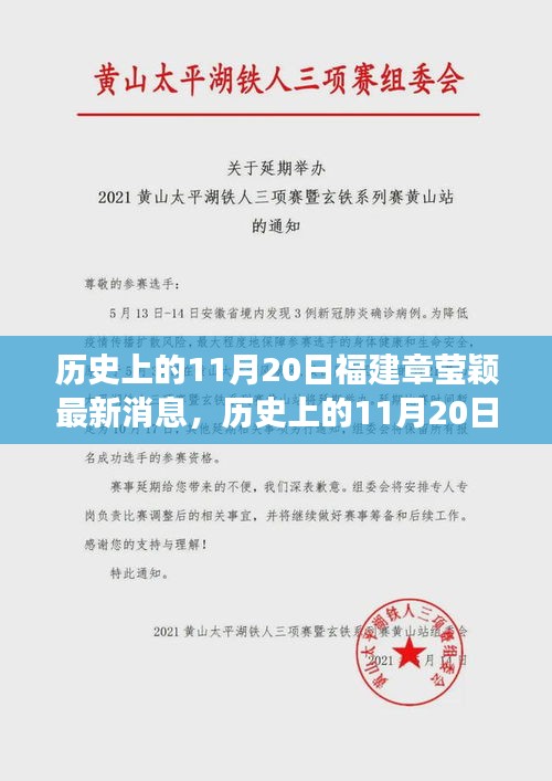 历史上的11月20日福建章莹颖最新消息，历史上的11月20日与福建章莹颖的最新消息，探寻背后的故事