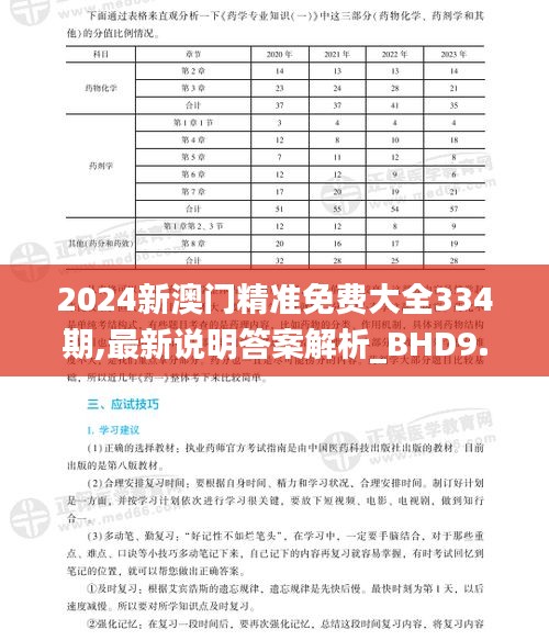 2024新澳门精准免费大全334期,最新说明答案解析_BHD9.58