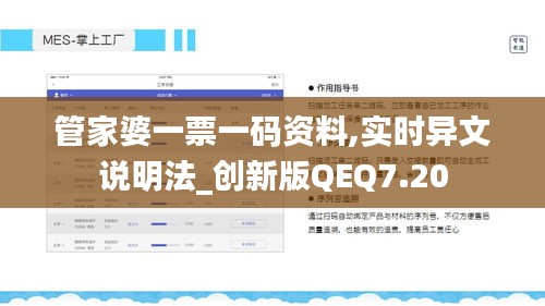 管家婆一票一码资料,实时异文说明法_创新版QEQ7.20