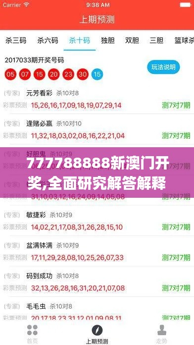 777788888新澳门开奖,全面研究解答解释现象_抗菌版PCY4.33