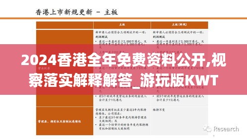 2024香港全年免费资料公开,视察落实解释解答_游玩版KWT5.72