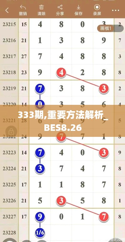 333期,重要方法解析_BES8.26