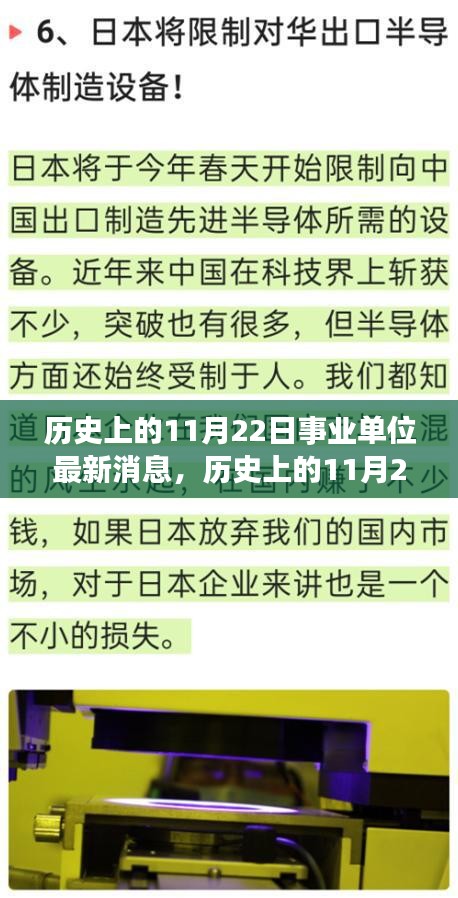 历史上的11月22日事业单位动态概览，最新消息与动态概览