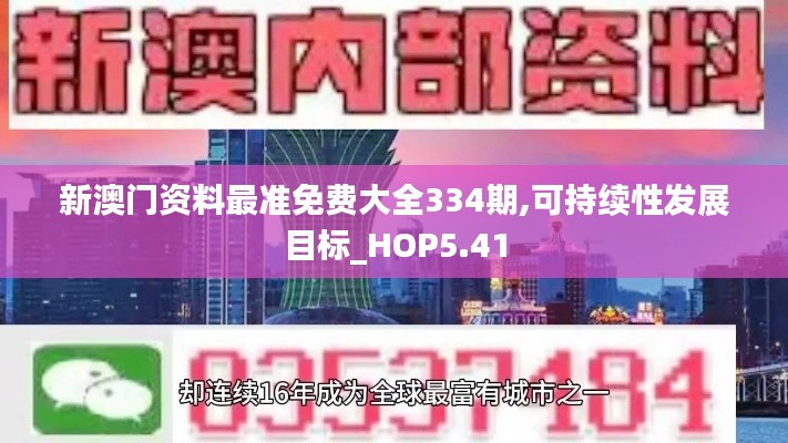 新澳门资料最准免费大全334期,可持续性发展目标_HOP5.41