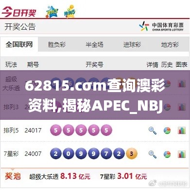 62815.cσm查询澳彩资料,揭秘APEC_NBJ7.88