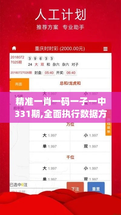 精准一肖一码一子一中331期,全面执行数据方案_OLL8.40