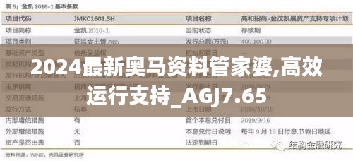 2024最新奥马资料管家婆,高效运行支持_AGJ7.65