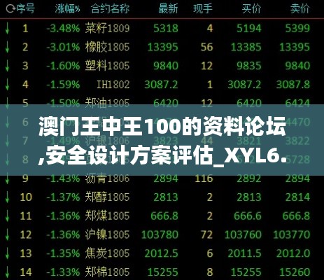 澳门王中王100的资料论坛,安全设计方案评估_XYL6.43