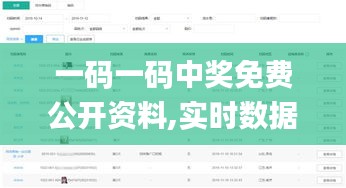 一码一码中奖免费公开资料,实时数据分析_MIN7.7